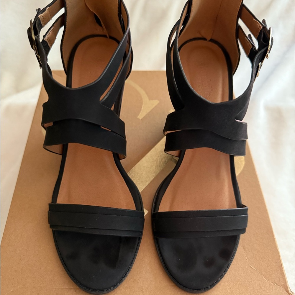 Charlotte Russe Black Strappy Sandals